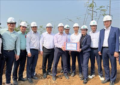 Tổng giám đốc EVNNPT Phạm Lê Phú kiểm tra công trường và động viên các đơn vị thi công xuyên Tết Dự án đường dây 500kV mạch 3