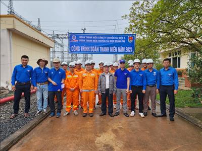 Đoàn Thanh niên Truyền tải điện Quảng Trị thực hiện công trình thanh niên  