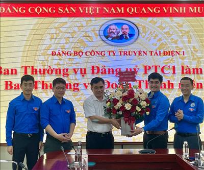 Ban Thường vụ Đảng ủy PTC1 làm việc với BTV Đoàn thanh niên Công ty