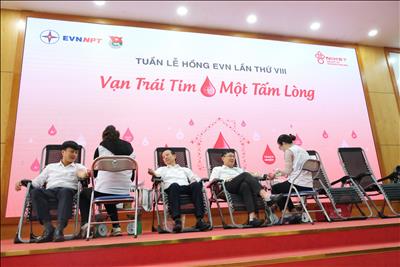 EVNNPT hưởng ứng “Tuần lễ hồng EVN” lần thứ VIII