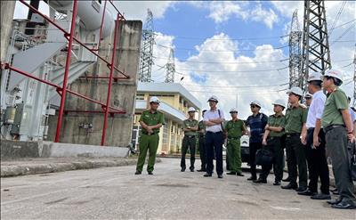 Cục An ninh nội địa (Bộ Công an) kiểm tra công tác phòng, chống khủng bố tại Trạm biến áp 500kV Quảng Ninh