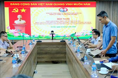 Đảng ủy PTC1 triển khai học tập chuyên đề năm 2024 về “Học tập và làm theo tư tưởng đạo đức, phong cách Hồ Chí Minh về xây dựng văn hóa, con người Việt Nam và văn hóa doanh nghiệp”