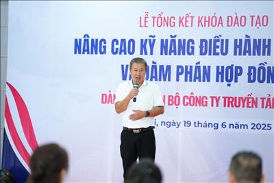 Công ty Truyền tải điện 1 tổ chức khóa đào tạo nâng cao kỹ năng điều hành cuộc họp và đàm phán hợp đồng