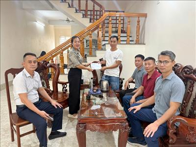 Các cấp Công đoàn PTC1 thăm hỏi, động viên đoàn viên bị ảnh hưởng do mưa lũ tại Thái Nguyên