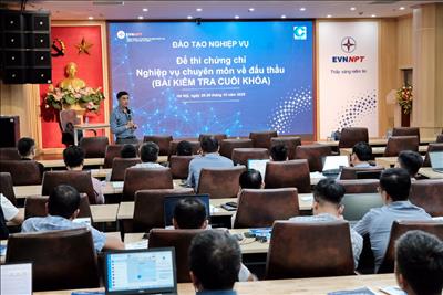 PTC1 tổ chức khóa Đào tạo nghiệp vụ để thi chứng chỉ nghiệp vụ chuyên môn về đấu thầu. Nâng cao năng lực, đáp ứng yêu cầu chuyên môn phục vụ hoạt động SXKD