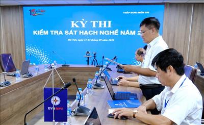 Công ty Truyền tải điện 1 tổ chức thi và kiểm tra sát hạch nghề năm 2023