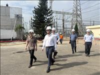 Phó Tổng giám đốc EVNNPT Lưu Việt Tiến kiểm tra tiến độ nâng công suất Trạm biến áp 500kV Đà Nẵng