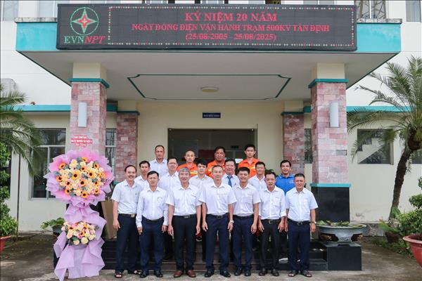 Kỷ niệm 20 năm đóng điện vận hành Trạm biến áp 500kV Tân Định – Hành trình tự hào và tiếp nối