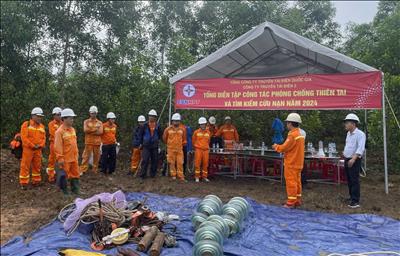 Công ty Truyền tải điện 2 chủ động triển khai các phương án phòng chống thiên tai 