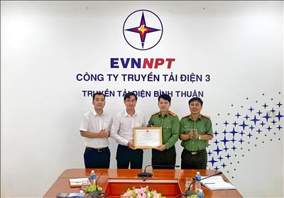 Truyền tải điện Bình Thuận đạt chuẩn “An toàn về an ninh trật tự” năm 2022