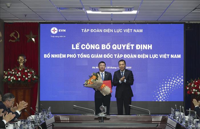Công bố quyết định bổ nhiệm 2 Phó Tổng giám đốc Tập đoàn Điện lực Việt Nam