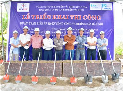 Triển khai thi công Dự án Trạm biến áp 220kV Sông Công và đường dây đấu nối