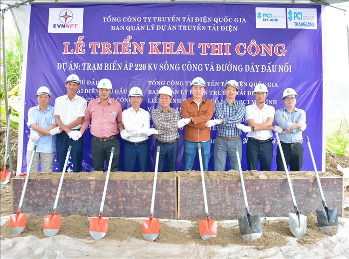 Triển khai thi công Dự án Trạm biến áp 220kV Sông Công và đường dây đấu nối