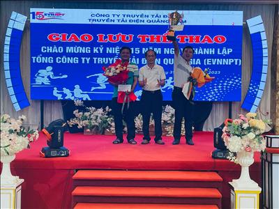 Truyền tải điện Quảng Nam giao lưu thể thao chào mừng kỷ niệm 15 năm ngày thành lập EVNNPT