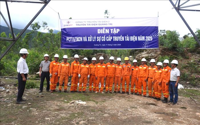 Công ty Truyền tải điện 2 chủ động triển khai công tác phòng chống cháy rừng trước mùa khô năm 2026