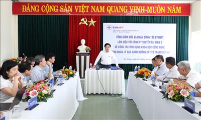 Tổng giám đốc EVNNPT kiểm tra, thúc đẩy ứng dụng khoa học công nghệ trong quản lý vận hành lưới điện truyền tải