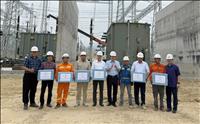 Công đoàn EVNNPT động viên người lao động thi công Dự án Trạm biến áp 500kV Vĩnh Yên và đấu nối