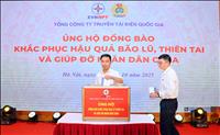 Cán bộ công nhân viên EVNNPT quyên góp ủng hộ đồng bào khắc phục hậu quả bão lũ, thiên tai