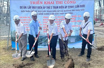 Khởi công Dự án lắp máy biến áp thứ 2 Trạm biến áp 220kV Cần Đước