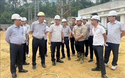 Phó Tổng giám đốc EVN Phạm Hồng Phương yêu cầu tập trung nguồn lực đưa cụm dự án truyền tải tại Lai Châu về đích theo kế hoạch