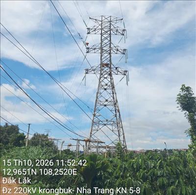 Hoàn thành kế hoạch cắt điện giai đoạn 2 Dự án đường dây 220kV Krông Búk – Nha Trang mạch 2