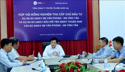 Dự án đường dây 500 kV Vân Phong – Vĩnh Tân – Thuận Nam đủ điều kiện đóng điện kỹ thuật
