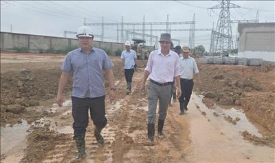 Giám đốc SPMB Bùi Quang Thành kiểm tra, đôn đốc tiến độ Dự án Trạm biến áp 500kV Củ Chi và các đường dây đấu nối