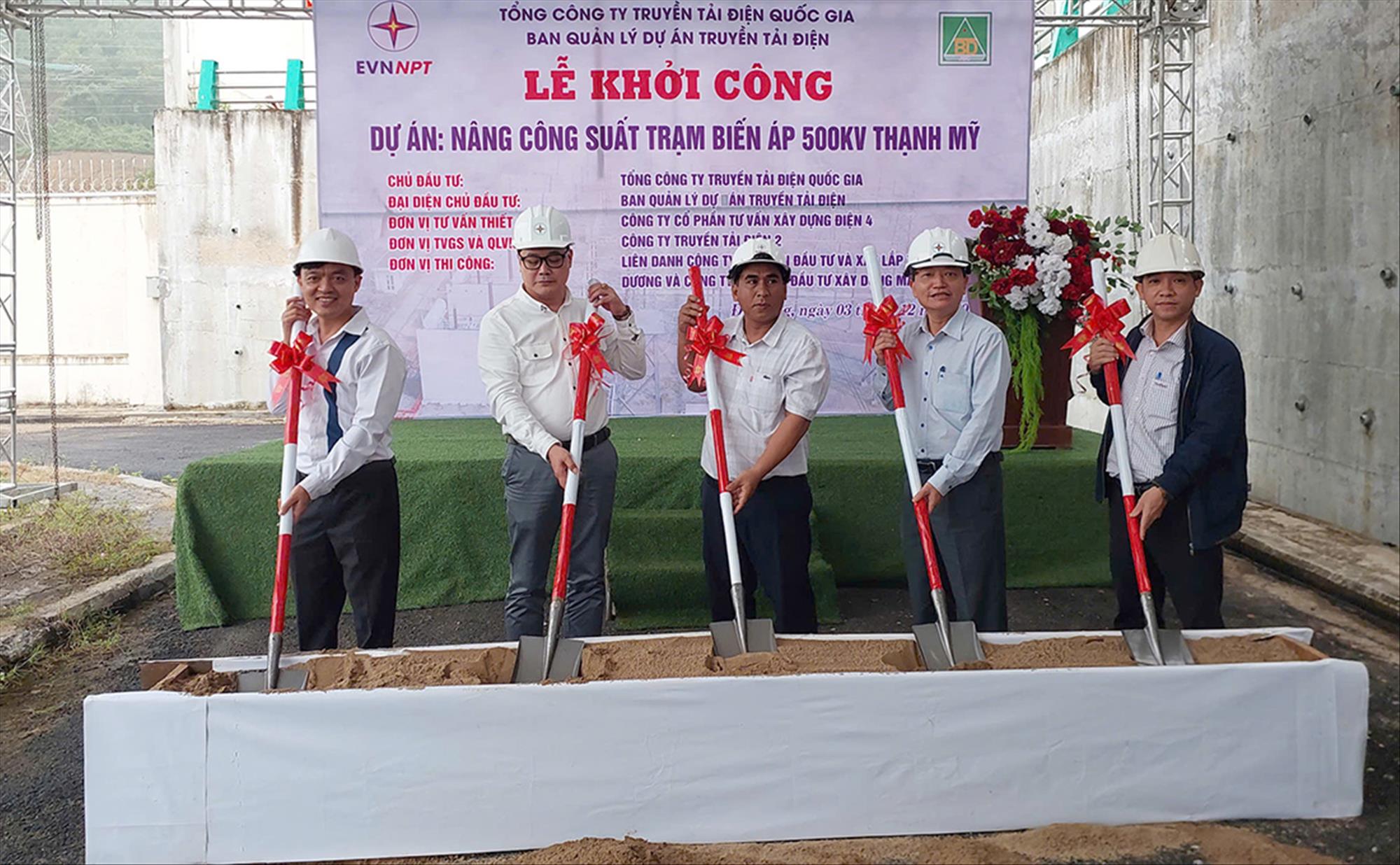 Triển khai thi công dự án Nâng công suất Trạm biến áp 500kV Thạnh Mỹ