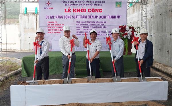 Triển khai thi công dự án Nâng công suất Trạm biến áp 500kV Thạnh Mỹ