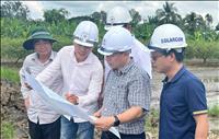 Tập trung nguồn lực, đẩy nhanh tiến độ thi công Dự án đường dây 220kV Hồng Ngự - Châu Đốc