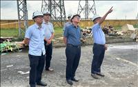 Tổng giám đốc EVNNPT kiểm tra tiến độ Dự án lắp máy 2 Trạm biến áp 500kV Tây Hà Nội