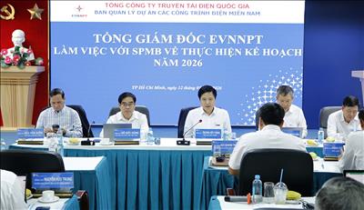 Ban QLDA các công trình điện miền Nam cần tăng tốc ngay từ đầu năm để bảo đảm tiến độ các dự án được giao