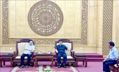 Tổng giám đốc EVNNPT làm việc với Bí thư Tỉnh ủy Ninh Bình về tiến độ các dự án truyền tải trên địa bàn