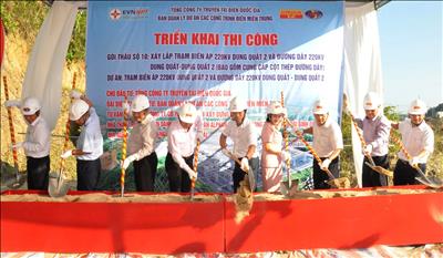 Triển khai thi công dự án truyền tải đảm bảo cung cấp điện cho tỉnh Quảng Ngãi