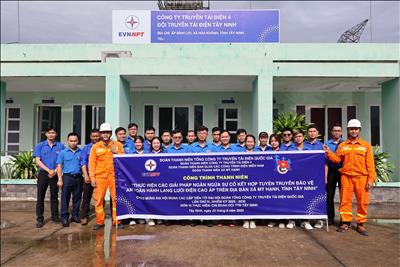Tuổi trẻ EVNNPT chung sức bảo vệ hành lang an toàn lưới điện cao áp