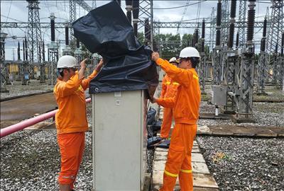 Các đơn vị trực thuộc Tổng công ty Truyền tải điện Quốc gia chủ động ứng phó với bão số 10