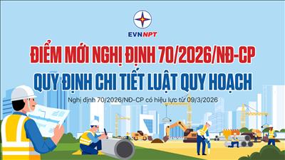 Infographic: Điểm mới Nghị định 70/2026/NĐ-CP về hướng dẫn Luật Quy hoạch 2025