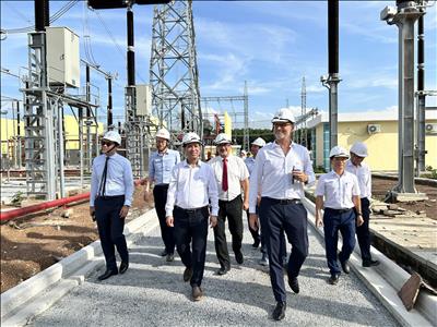Đại sứ quán Pháp và AFD thăm Trạm biến áp 500kV Bình Dương 1, ghi nhận hiệu quả hợp tác với EVNNPT