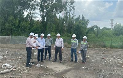 Đôn đốc tiến độ thi công Dự án đường dây 220kV Nhơn Trạch 3 - Trạm biến áp 500kV Long Thành