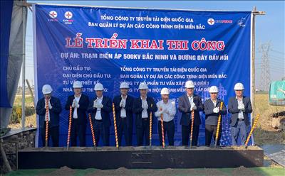 Triển khai thi công Dự án Trạm biến áp 500kV Bắc Ninh và đường dây đấu nối