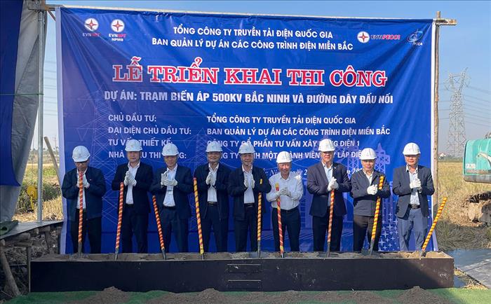 Triển khai thi công Dự án Trạm biến áp 500kV Bắc Ninh và đường dây đấu nối