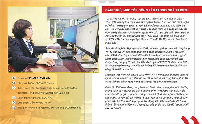 Cảm nghĩ, mục tiêu công tác của 5 điển hình tiên tiến cấp Tập đoàn giai đoạn 2020-2025 
