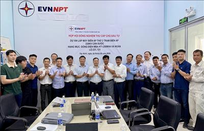 Đóng điện Dự án Lắp máy biến áp thứ 2 Trạm biến áp 220kV Cần Đước – chào mừng kỷ niệm 18 năm thành lập EVNNPT