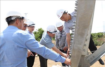 Tranh thủ thời tiết thuận lợi, đẩy nhanh tiến độ thi công cụm công trình giải tỏa công suất NMNĐ BOT Vân Phong 1