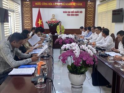 Truyền tải điện Bình Định cung cấp thông tin hoạt động QLVH lưới điện với Đoàn Đại biểu Quốc hội tỉnh Bình Định