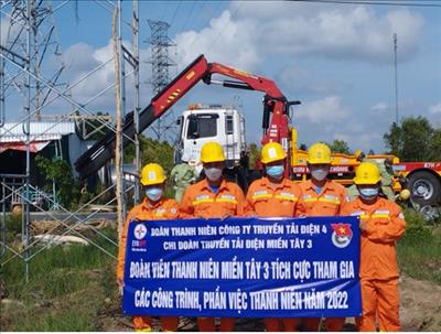 Thanh niên Truyền tải điện Miền Tây 3 xung kích hoàn thành công trình và phần việc thanh niên chào mừng kỷ niệm ngày Giải phóng miền Nam, thống nhất đất nước (30/4/1975) và 132 năm ngày sinh Chủ tịch Hồ Chí Minh vĩ đại (19/5/1890)