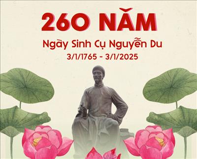 Tuyên truyền Kỷ niệm 260 năm Ngày sinh của Đại thi hào Nguyễn Du