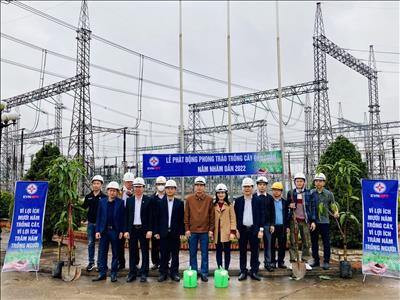 Truyền tải điện Hà Tĩnh phát động trồng cây đầu xuân Nhâm Dần 2022