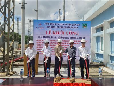  Triển khai thi công dự án Nâng công suất máy biến áp 110kV tại trạm biến áp 220kV Huế