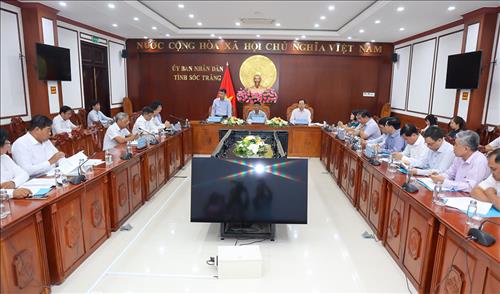 EVNNPT làm việc với tỉnh Sóc Trăng về di dời lưới điện truyền tải phục vụ thi công đường bộ cao tốc Châu Đốc - Cần Thơ - Sóc Trăng